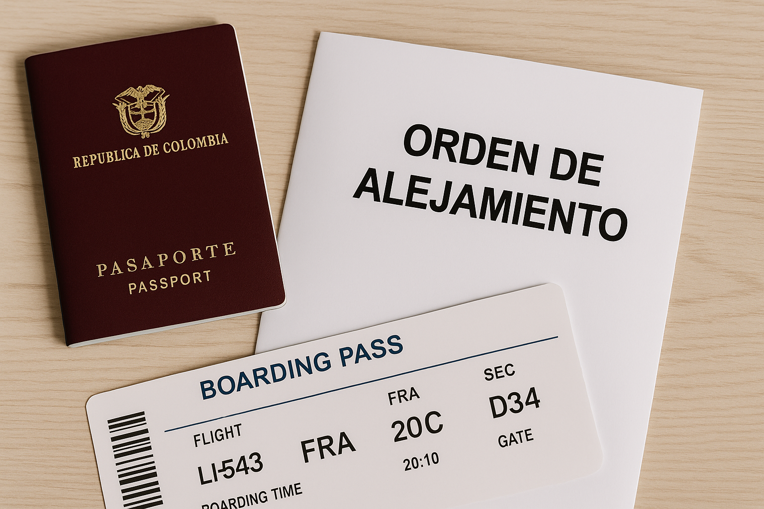 Restricciones de viaje con orden de alejamiento por violencia intrafamiliar